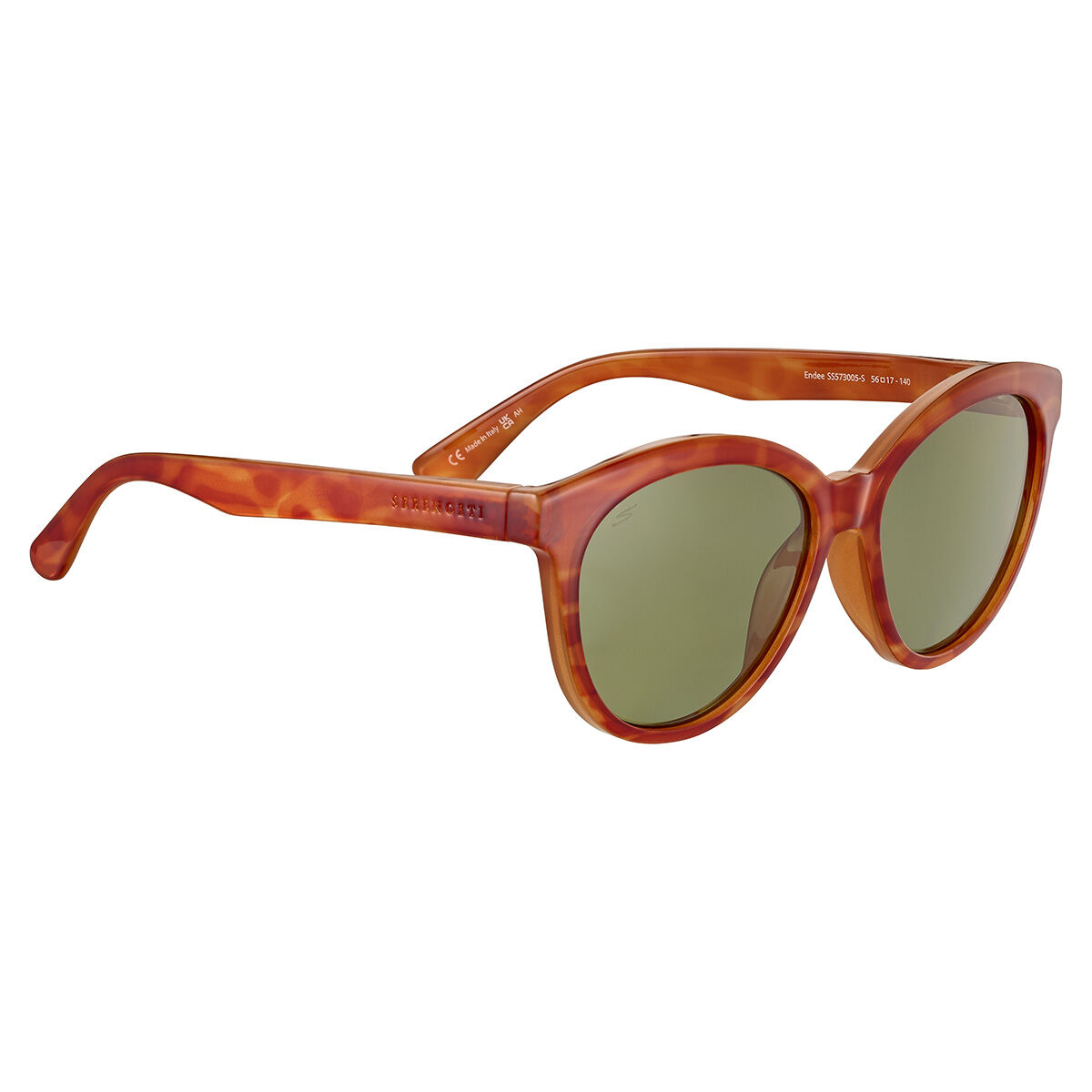 ENDEE, Shiny Milky Vintage Tortoise-Saturn Polarized 555nm Cat 2 to 3, hi-res image number null